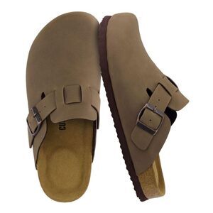 CUSHIONAIRE -  Hana Womens Clogs | Comfortable Vegan  Brown